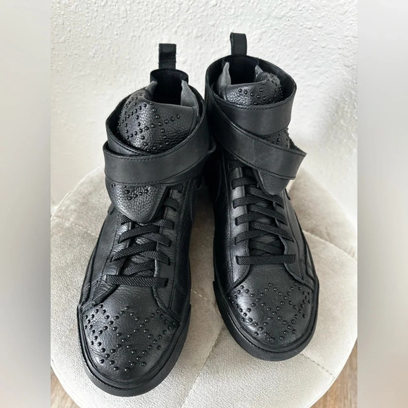 Nike Blazer Twist Mid Trainers Leather Black Size 7 - Picture 1 of 10